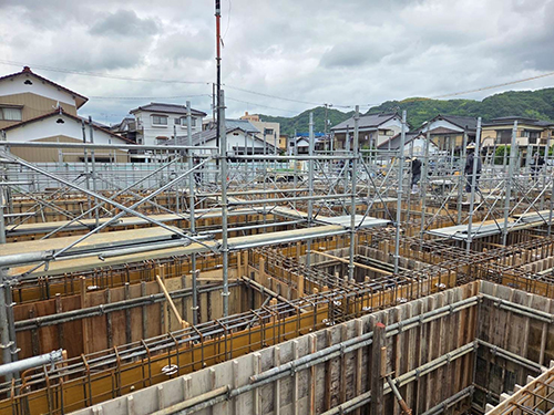 基礎工事（ベタ基礎）