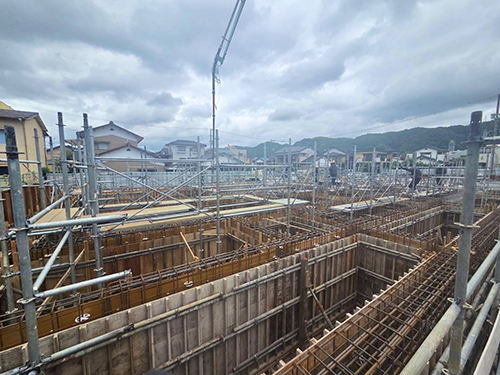 基礎工事（ベタ基礎）